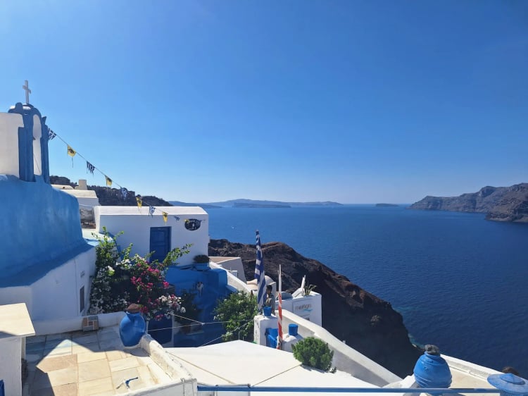 Glitzy Windmill — Oia
