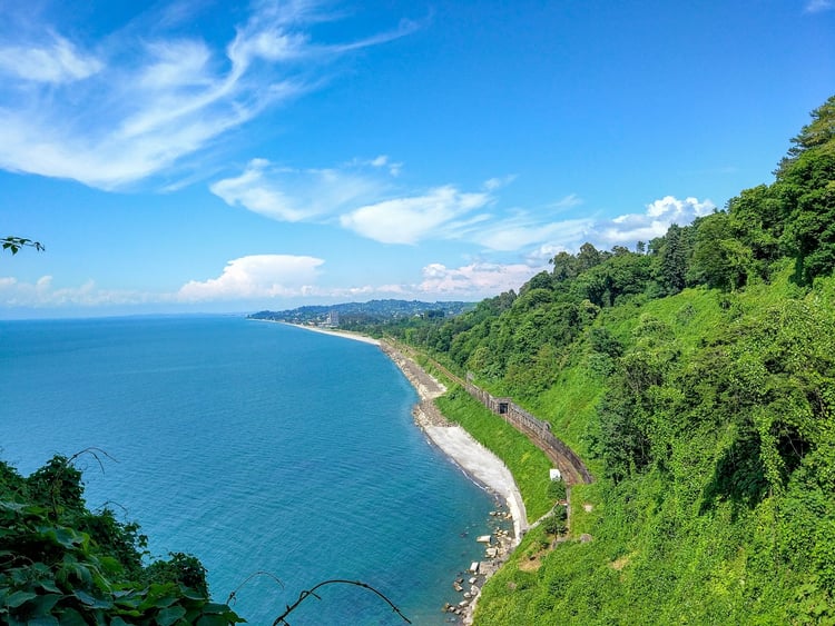 Botanical garden beach — Batumi