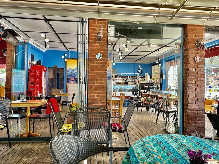 Falls in Galata cafe & more — Istanbul