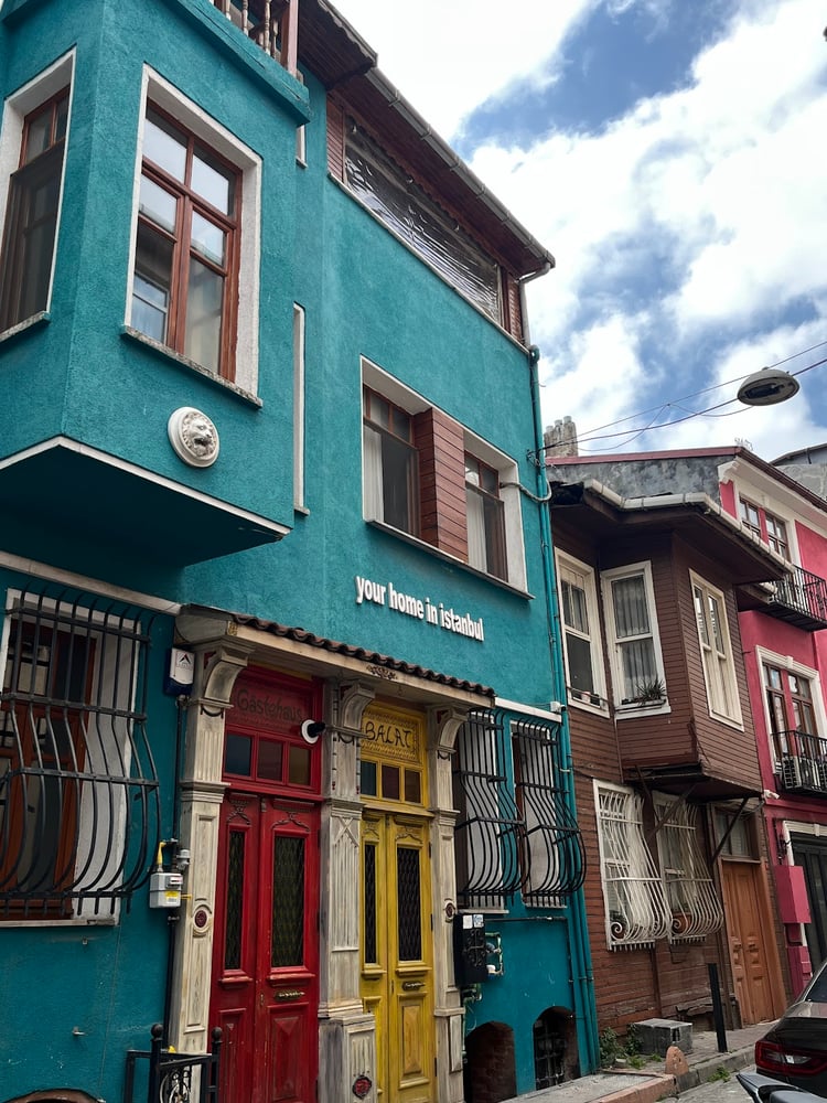 Balat renkli evler — Istanbul
