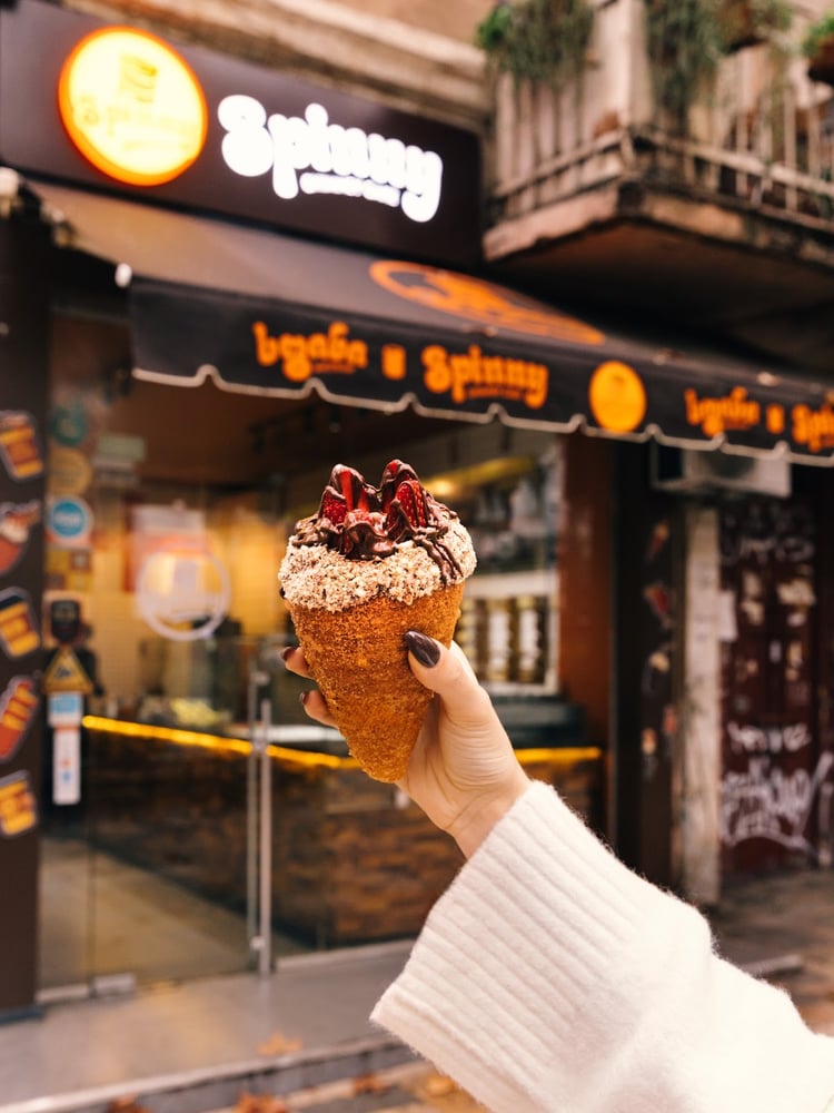 Spinny Chimney Cake — Tbilisi